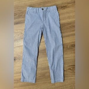 Polo Ralph Lauren Boys Size 5 Blue And White Striped Seersucker Chino Pants